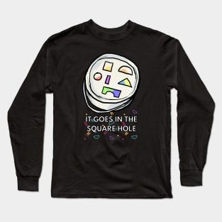 square hole tshirt Long Sleeve T-Shirt